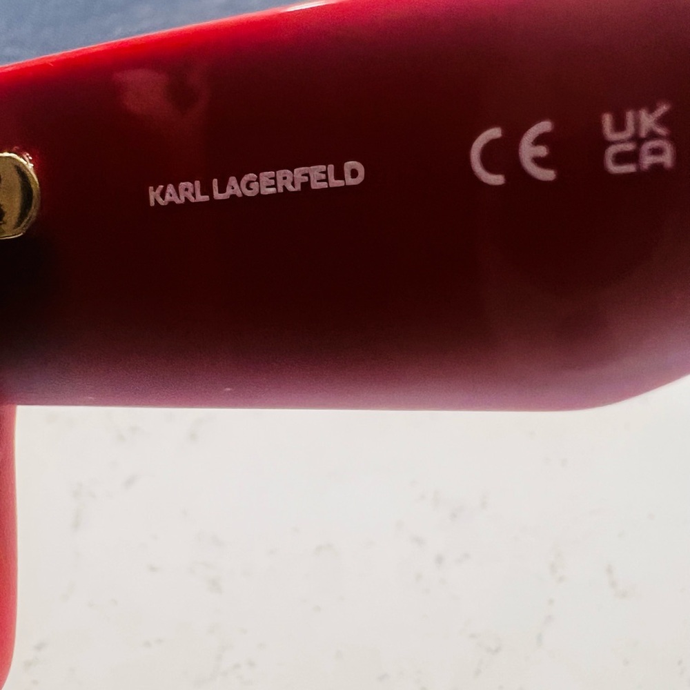 Karl Lagerfeld Red Square-Frame Women's Sunglasses - Picture 7 of 11